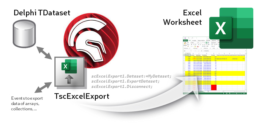 TscExcelExport component (Delphi VCL)